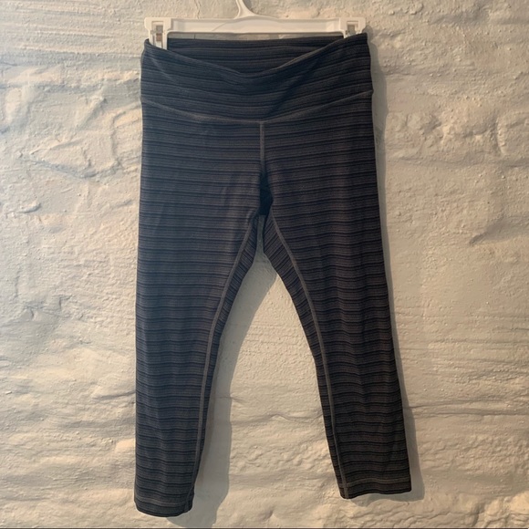 lululemon athletica Pants - 🍋lululemon black/grey striped capris